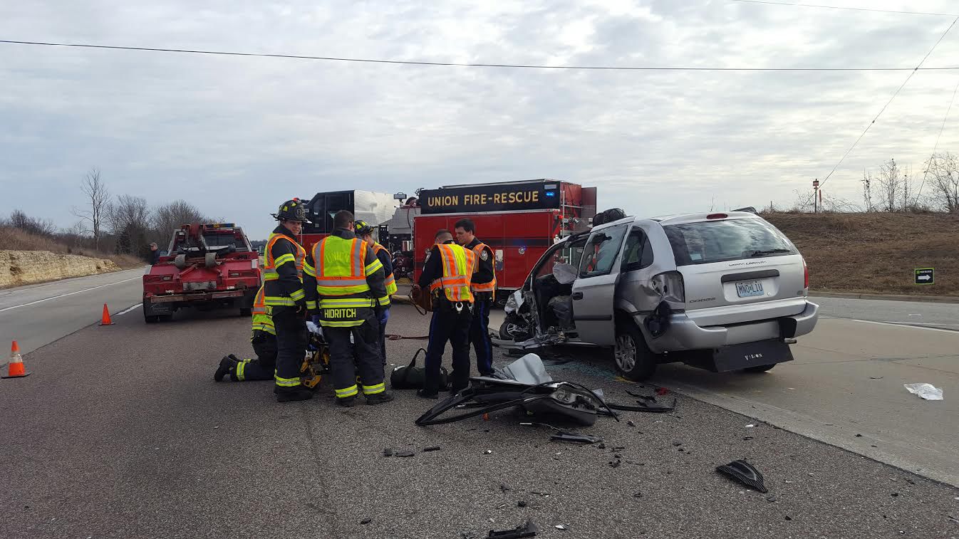 Crash on Highway 50 at Denmark Road